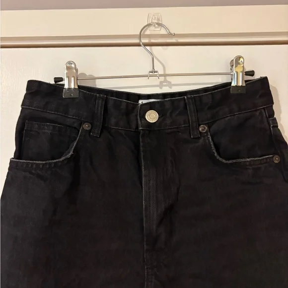 Zara TRF Black Women's Wide Leg Jeans - Picture 3 of 8